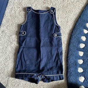 Navy blue Linen Ralph Lauren Jon Jon